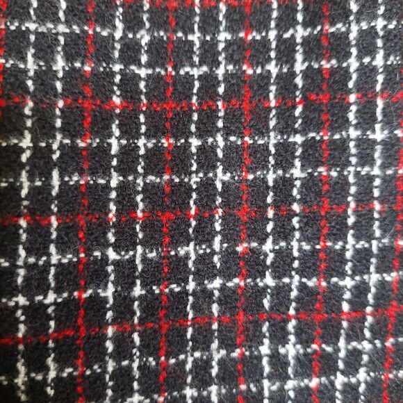 Casual Corner Annex Petites Skirt Size 6 Black/Red Plaid - Picture 4 of 9